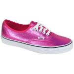 Vans Authentic Women's Shoe - Metallic Leather / Bright Rose - 10