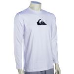 Quiksilver Solid Streak LS Surf Shirt - Classic White - XXL