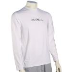 O'Neill Basic Skins LS Surf Shirt - White - XXL