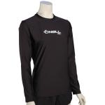 O'Neill Women's Basic Skins LS Surf Shirt - Black - XS