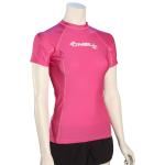 O'Neill Women's Basic Skins SS Rash Guard - Fox Pink - XS