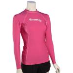 O'Neill Women's Basic Skins LS Rash Guard - Fox Pink - XS