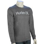 Hurley One and Only Dri-Fit LS T-Shirt - Heather Charcoal - XXL