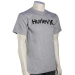 Hurley One and Only T-Shirt - Heather Grey / Black - XXL