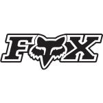 Fox Corporate Logo Sticker - Black - S