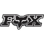 Fox Corporate Logo Sticker - Chrome - S