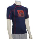 Reef Logo SS Rash Guard - Navy - XXL