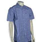 Quiksilver Trig SS Button Down Shirt - Classic Blue - XXL