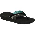 Reef Women's Slap Sandal - Black / Black / Aqua - 10