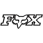 Fox FheadX TDC Logo Sticker - Black - L