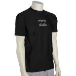 Billabong All Day Wave SS Surf Shirt - Black / Grey - XXL