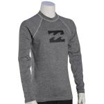 Billabong Boy's All Day Wave LS Rash Guard - Grey Heather - 16