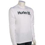 Hurley One and Only LS T-Shirt - White / Green - L