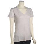 Hurley Staple Perfect V-Neck Women's T-Shirt - Grey Heather - XL