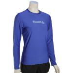 O'Neill Women's Basic Skins LS Surf Shirt - Tahitian Blue - XL