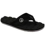 Volcom Boy's Recliner Sandal - Black / White - Youth 5