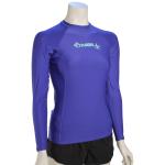 O'Neill Women's Basic Skins LS Rash Guard - Tahitian Blue - XS