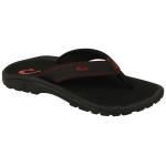 OluKai Boy's Ohana Sandal - Black / Sour Cherry - Youth 4