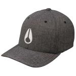 Nixon Deep Down Athletic Textured Hat - Gunmetal / White - L/XL