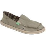 Sanuk Donna Hemp Sidewalk Surfer - Olive Grey - 10