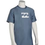 Billabong Boy's All Day Wave SS Surf Shirt - Blue Slate - 16