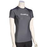 O'Neill Women's Basic Skins SS Rash Guard - Graphite - XL