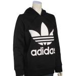 Adidas Trefoil Women's Pullover Hoody - Black / White - XL