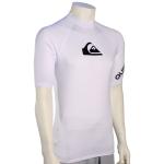 Quiksilver All Time SS Rash Guard - White / Black - S