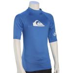 Quiksilver Boy's All Time SS Rash Guard - Electric Blue - 16