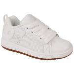 DC Kid's Court Graffik Shoe - White / White / Gum - Youth 6