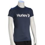 Hurley Boy's One and Only SS Rash Guard - Squadron Blue - XL