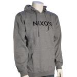Nixon Wordmark Pullover Hoody - Dark Heather Grey - XXL