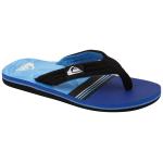 Quiksilver Boy's Molokai Layback Sandal - Classic Black / Blue / Black - Youth 6