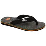 Quiksilver Boy's Molokai Layback Sandal - Black / Black / Grey - Youth 6