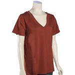 Hurley Staple Perfect V-Neck Women's T-Shirt - Pueblo Brown - S