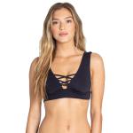 Billabong Sol Searcher Plunge Bikini Top - Black Pebble - M