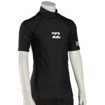 Billabong Boy's All Day Wave SS Rash Guard - Classic Black - 16