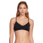 Volcom Simply Seamless V-Neck Bikini Top - Black - XL