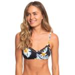 Roxy Dreaming Day Bralette Bikini Top - Anthracite Tropical Love - L