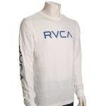 RVCA Big RVCA LS T-Shirt - White / Blue - XL