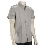Oakley Oxford SS Button Down Shirt - Stone Grey - XXL