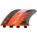 FCS PC-7 Performance Core Surfboard Tri Fin Set - Large - Orange Smoke
