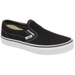 Vans Kid's Classic Slip On Shoe - Black / True White - Youth 4