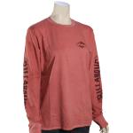 Billabong Painted Logo LS Women's T-Shirt - Stone Rose - L