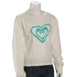 Roxy Girl's Script Stencil Vintage LS T-Shirt - Snow White - XL
