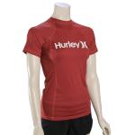 Hurley Women's One & Only SS Rash Guard - Cedar - L