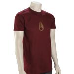 Nixon Wings T-Shirt - Burgundy - XXL
