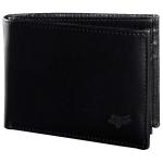 Fox Leather Bifold Wallet - Black