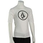 Volcom Boy's Lido Solid SS Rash Guard - White - M