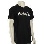 Hurley One and Only Solid SS T-Shirt - Black / White - XXL